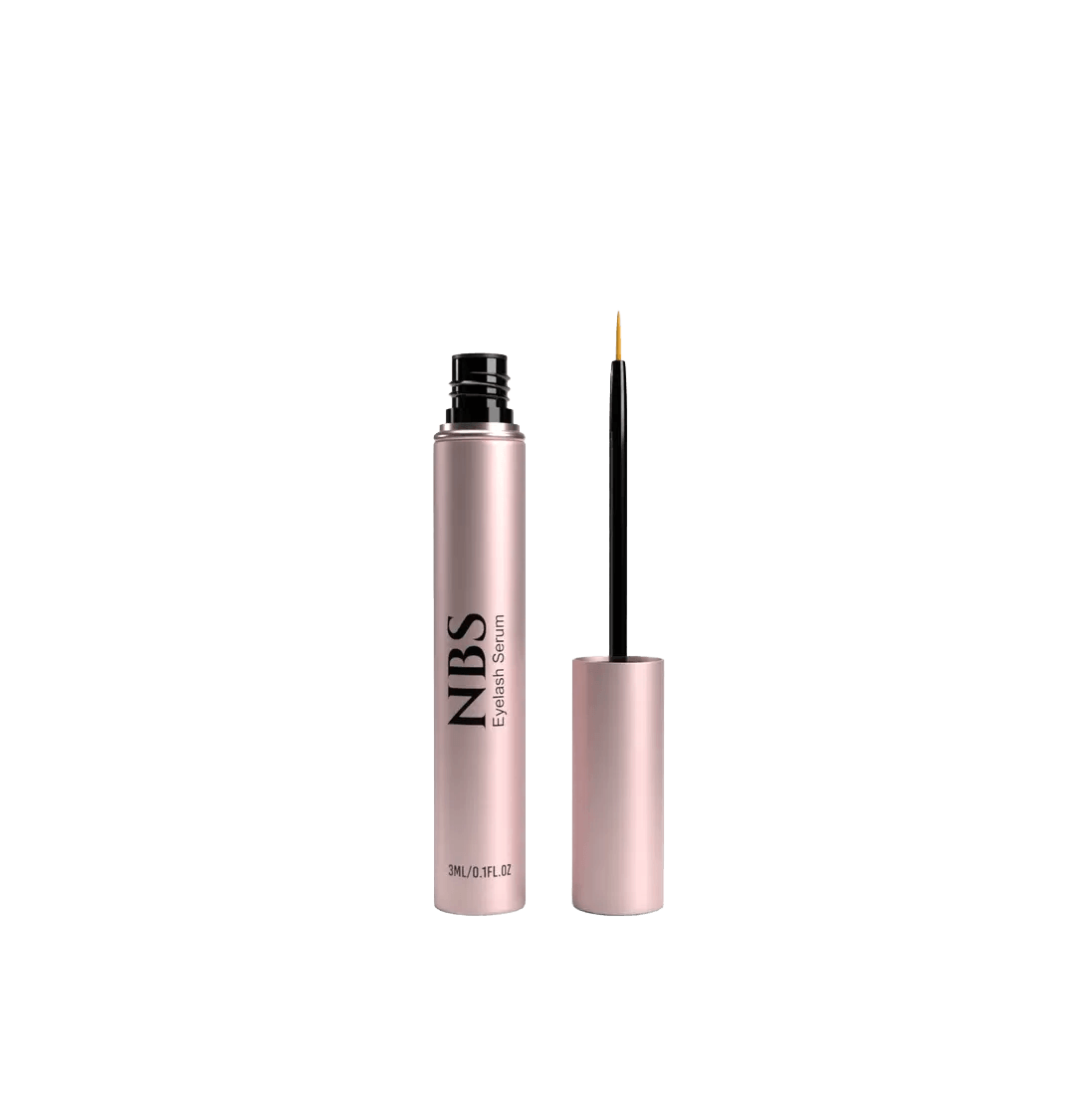NBS Eyelash Serum - flacone aperto con applicatore