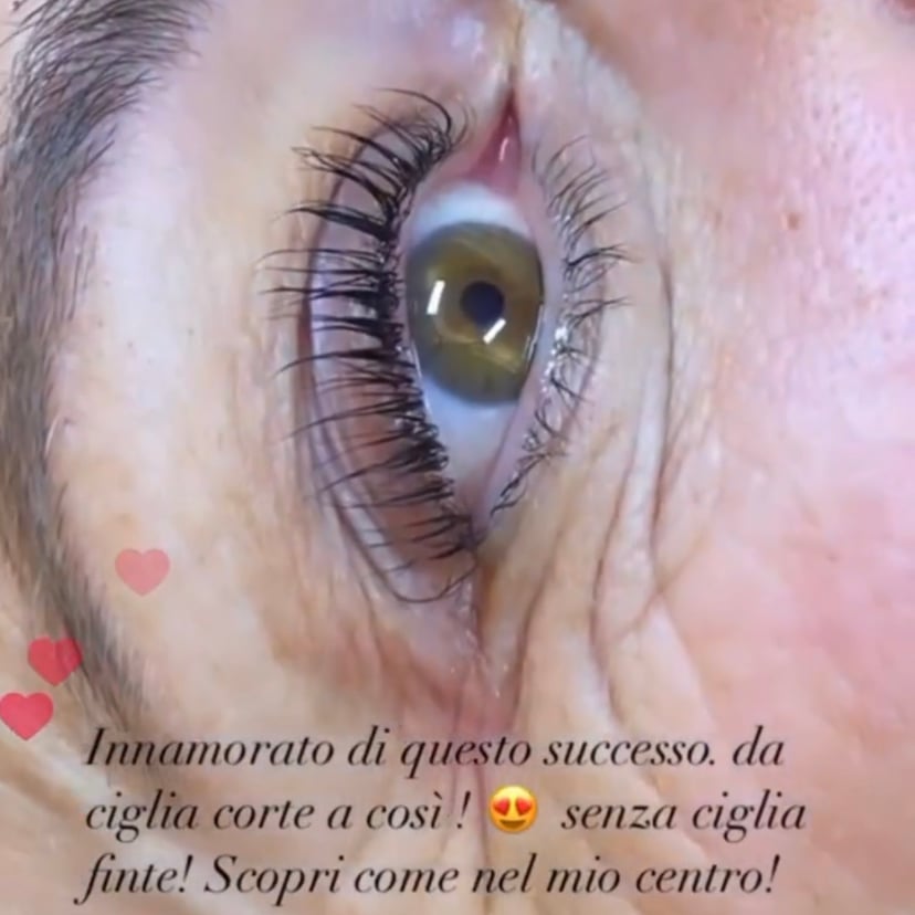 Da ciglia corte a questo risultato
